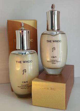 Преміум люкс the history of whoo cheongidan rejuvenating pro-radiance (toner & emulsion)