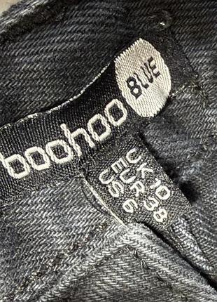 Міні-спідниця boohoo чорна джинсова 3