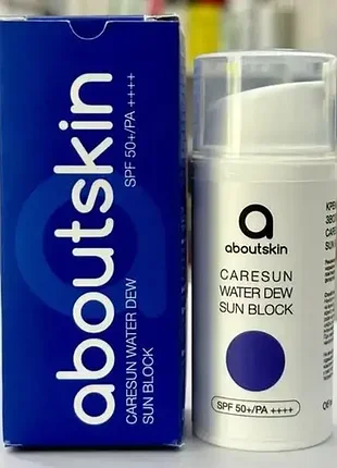 Сонцезахисний крем aboutskin caresun water dew sun block spf50+/pa++++