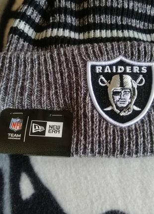 Оригинал. шапка new era stripe strong x nfl oakland (las vegas) raiders.2 фото