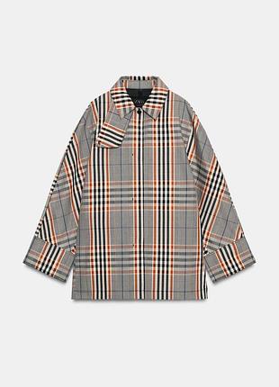Тренч жіночий в клітинку zara new