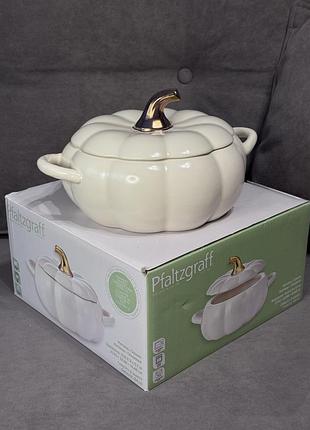 Форма для запікання pfaltzgraff pumpkin shaped casserole dish 1,9 л