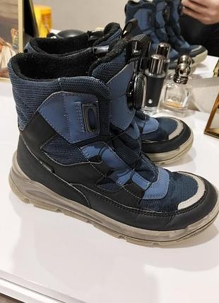 Детские зимние термоботинки superfit mars gore-tex с дисковой системой быстрой шнуровки boa