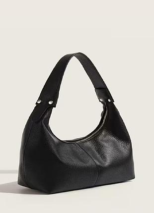 Крос-боді для жінок чорна на блискавці
