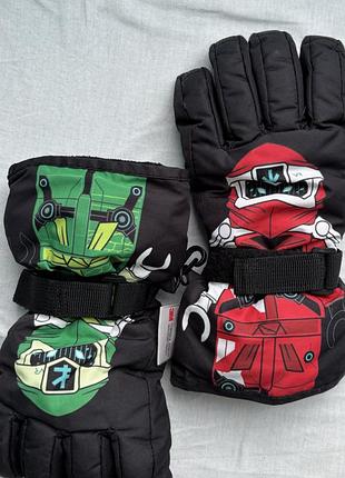 Лижні термо рукавички краги lego wear, розмір 134/140, thinsulate