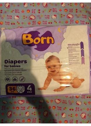Підгузки born 4 розмір 36 шт