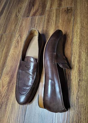 Мужские кожаные лоферы navyboot, оригинал, made in italy, большой размер 46, длина стельки 32 см