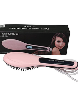 Випрямляч волосся fast hair straightener hqt-906 рожевий