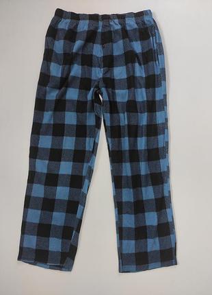 Пижамные флисовые прямые брюки l/xl пояс 42-62 см