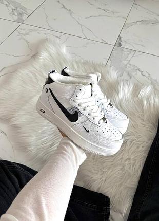 Nike air force 1 high sport white black хутро  ❄️ хутро ❄️  арт 0473
