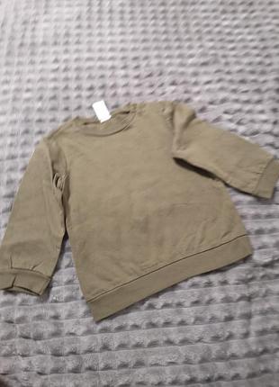 Свитшот h&amp;m на мальчика полтора-два года 92 см