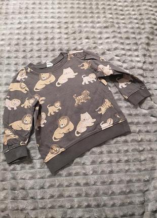 Свитшоты h&amp;m на мальчика полтора-два года 92 см