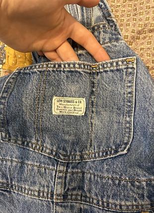 Комбінезон levis джинсовий крафтовий 4