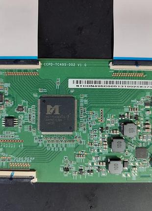 Плата t-con ccpd-tc495-002 v1.0 с телевизора kivi 50u730gu.