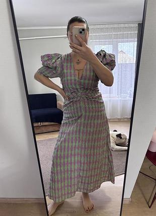 Жіноча сукня zara у клітинку, розмір m