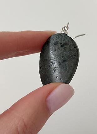 Сережки з натуральним каменем 6