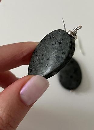 Сережки з натуральним каменем 4
