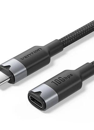 Кабель vention usb type-c – usb type-c 0,5 м 100 вт black (trfbd)