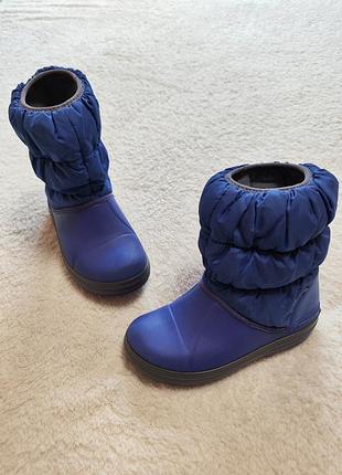 Чоботи дутики crocs kids winter puff boot с13 31р 19см