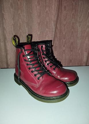 Черевики dr. martens бордові, розмір 33 2