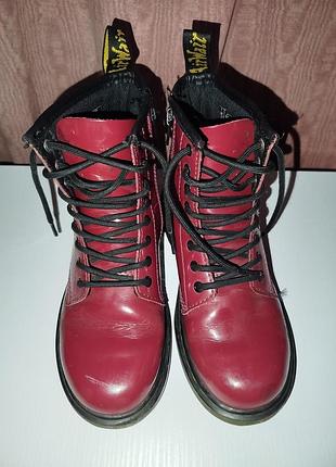 Черевики dr. martens бордові, розмір 33 3