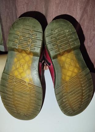 Черевики dr. martens бордові, розмір 33 7