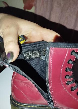Черевики dr. martens бордові, розмір 33 8