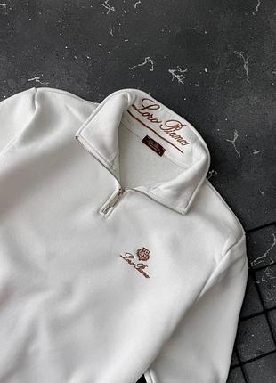 Мужская теплая кофта свитшот loro piana флис 2