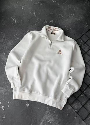Мужская теплая кофта свитшот loro piana флис 4