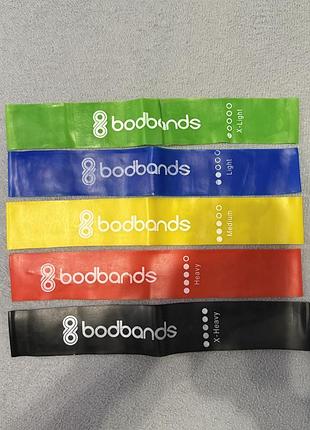 Набір латексних стрічок опору(гумок для фітнесу) bodbands loop bands для тренувань та спорту