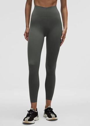 Темно-сірі лосіни h&m з утягуючим ефектом і високою талією