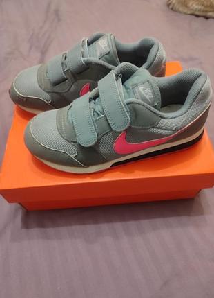 Кросівки дитячі nike сірі на липучках 2