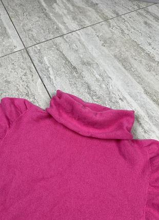 Blumarine italy pink turtleneck pullover sweater size l кофта світер гольф 3