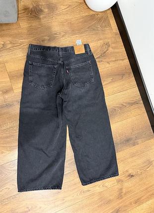 Джинси кюлоти levi's чорні/темно-сірі розмір 29 довжина 26