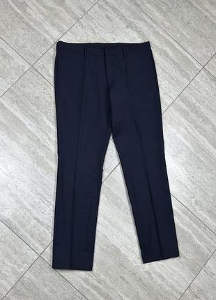 Prada wool/mohair trousers pants navy size 48r m штани брюки