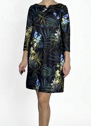 Ted baker сукня в розмірі 2 (s/m) в каітковий принт, ідеальний стан, оригінал, на блискавці
