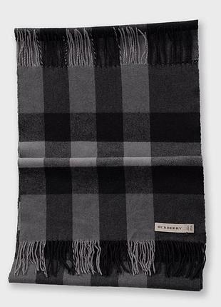 Шикарний кашеміровий шарф в клітинку від burberry новий