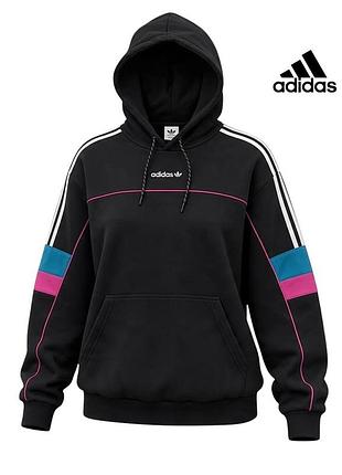 Оригінальне жіноче худі adidas розмір l л чорний жіноча кофта адідас толстовка пайта олімпійка жіночий реглан батник із капюшоном світшот лонгслів