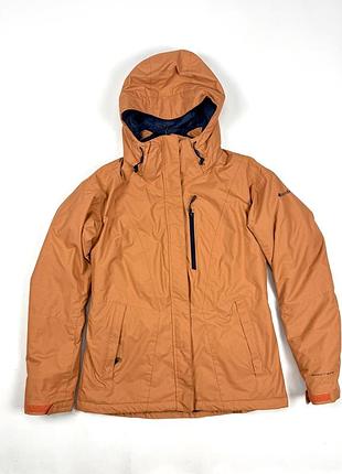 Спортивная женская лыжная куртка columbia timemberturner ii jacket в терракотовом/горчичном цвете м m