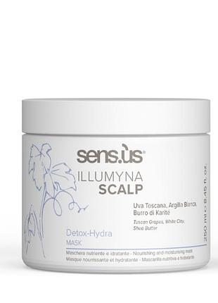 Масляна маска для шкіри голови sens.ùs scalp detox hydra cleanser mask