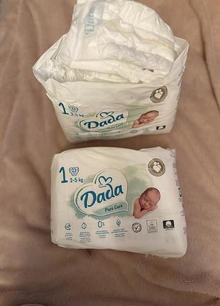 Підгузки dada pure care 1 (2-5 кг), 23 шт
