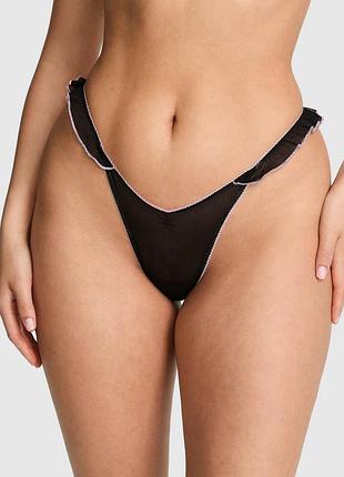 Жіночі сітчасті трусики тонг victoria's secret pink
