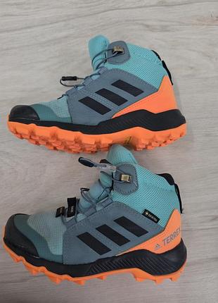 Черевики трекінгові adidas terrex gore-tex бірюзово-помаранчеві