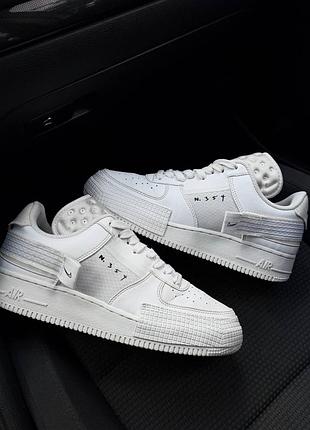 Кросівки чоловічі nike air force 1 type n. 354 білі