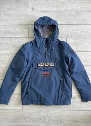 Мужская зимняя куртка анорак напапири napapijri rainforest winter casual size m размер кэжуал худи-куртка пуловер-куртка курточка-кенгуру оригинал