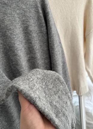 Теплый серый свитер zara xl 2