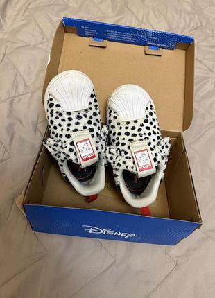 Дитячі кросівки adidas disney superstar, 17 см