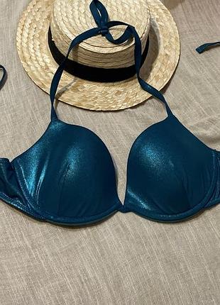 Calzedonia шикарний роздільний блискучий верх від купальника на зав‘язки