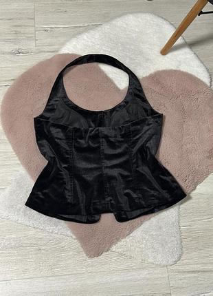 Велюровий корсетний топ від primark 4