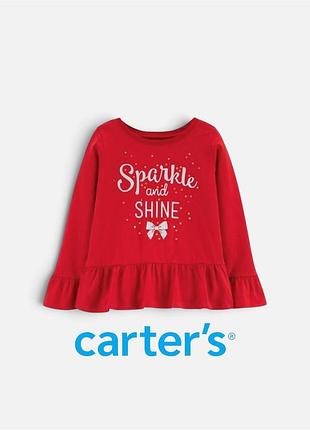 Реглан для дівчинки carter's червоний
